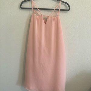 Blush strapped dress